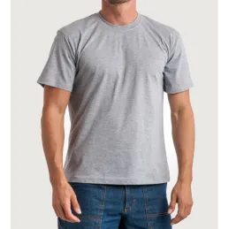 Gri Bisiklet Yaka Tsirt