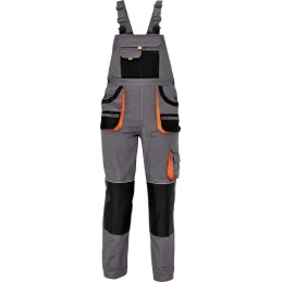 Cerva Carbl Be Bahçıvan Tulum Gri-Siyah