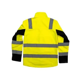 Vizvenn neon Sarı-Siyah Softshell Mont