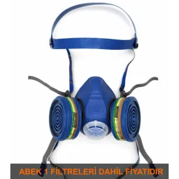 SPASCIANI DUO ABEK1 FİLTRELİ YARIM YÜZ MASKE
