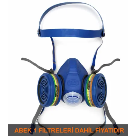 SPASCIANI DUO ABEK1 FİLTRELİ YARIM YÜZ MASKE