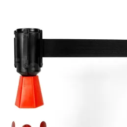 Delinatör Koni ve Dikme İçin İkaz Şeritli Mekanizma