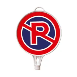 Park Yasaktır Yuvarlak Levha Çift Taraf Baskı