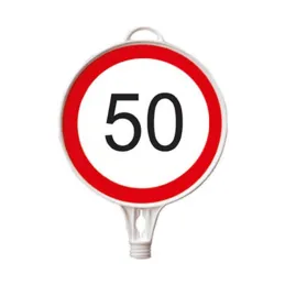 Azami Hız 50 km Yuvarlak Levha Çift Taraf Baskı
