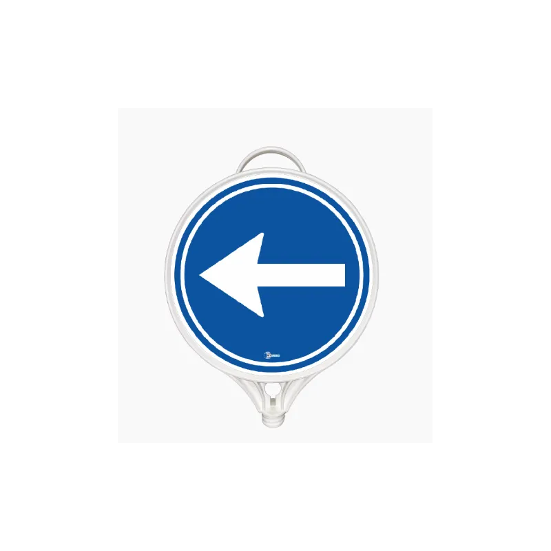 Sola Mecburi Yön Yuvarlak Levha Tek Taraf Baskı