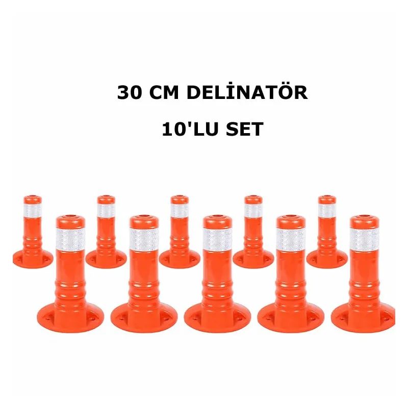 TPU Delinatör 30 cm 10 lu Set