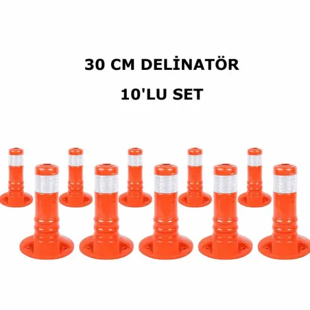 TPU Delinatör 30 cm 10 lu Set