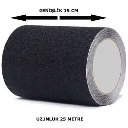 Merdiven Kaydırmaz Bant 25 Metre 15 cm