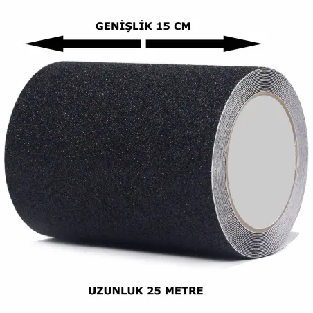 Merdiven Kaydırmaz Bant 25 Metre 15 cm