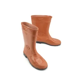 Gezer Kahverengi Kısa PVC İş Çizme