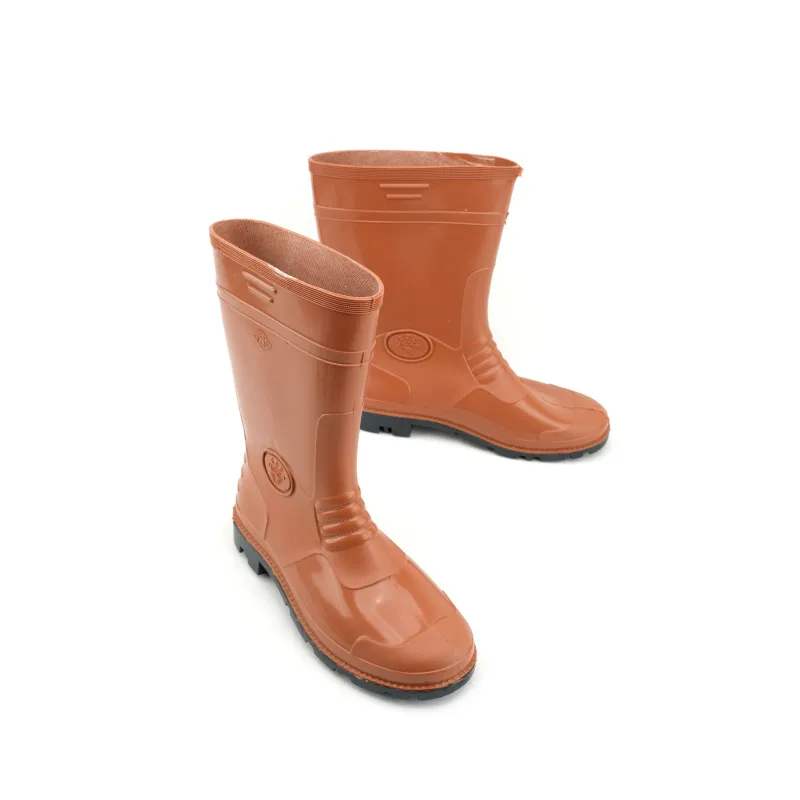 Gezer Kahverengi Kısa PVC İş Çizme