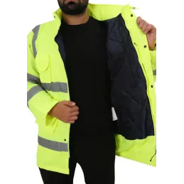 TP Yellow Yüksek Görünüklü Fosforlu İşçi parkası