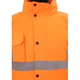 TP Orange Yüksek Görünüklü Fosforlu İşçi parkası