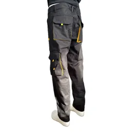 Çok Cepli Teknik Siyah İş Pantolonu