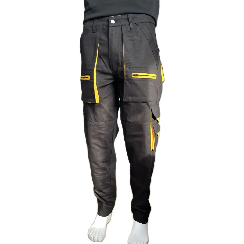 Çok Cepli Teknik Siyah İş Pantolonu