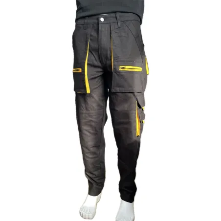 Çok Cepli Teknik Siyah İş Pantolonu