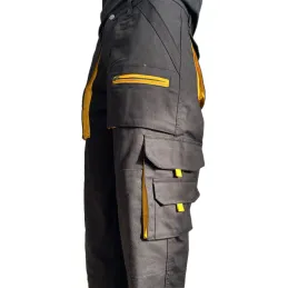 Çok Cepli Teknik Siyah İş Pantolonu