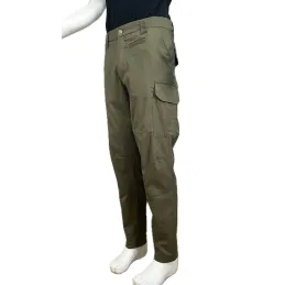 Çok cepli özel tasarım haki iş pantolonu