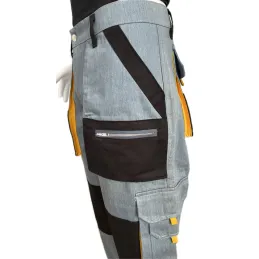 Çok cepli Kot tasarım teknik iş pantolonu