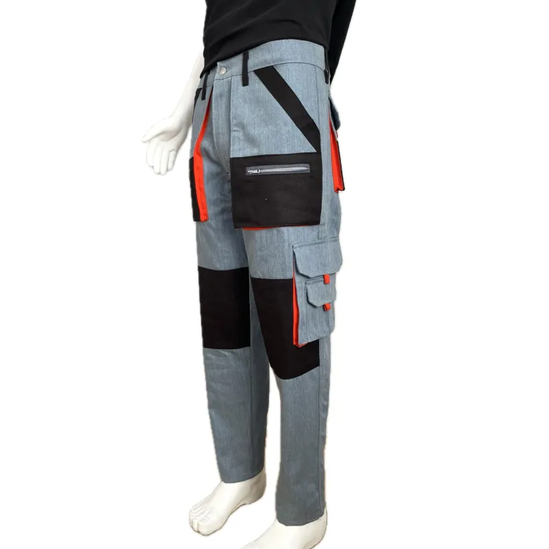 Çok cepli Kot Turuncu cep tasarım teknik iş pantolonu