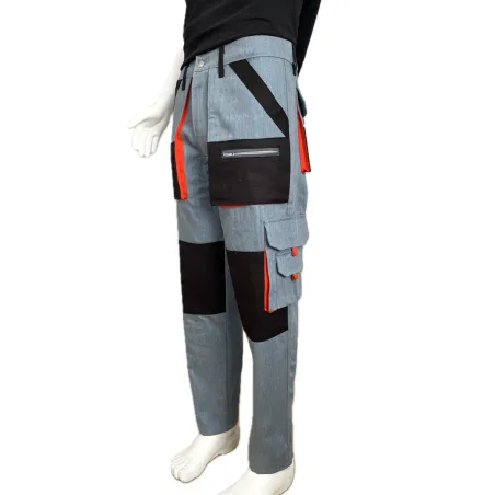 Çok cepli Kot Turuncu cep tasarım teknik iş pantolonu