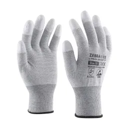 ZEBRA PARMAK UCU KAPLI ESD ELDİVEN no:10