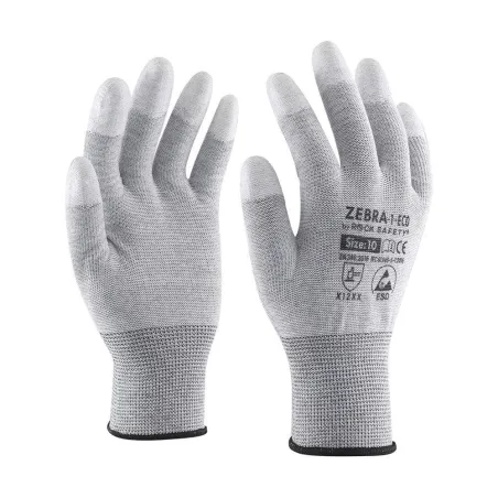 ZEBRA PARMAK UCU KAPLI ESD ELDİVEN no:10