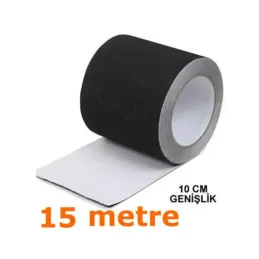 Siyah Kaydırmaz Bant - 100 mm x 15 Metre - Suya Dayanıklı Merdiven ve Zemin Bandı